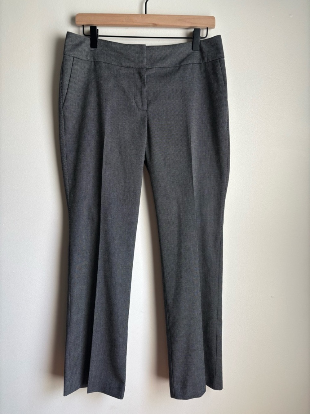Ann Taylor Factory Curvy Petite 6P Career Pants Black White Office Worwear